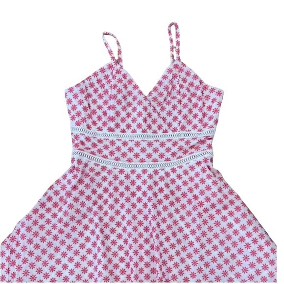 NWT Francesca's Collections Jun & Ivy Pink & White Eyelet Daisy Skater Dress - Picture 5 of 14